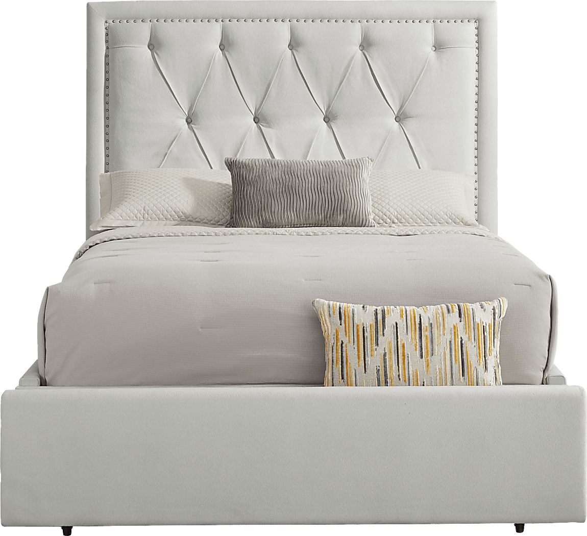 Elridge II Gray 3 Pc King Upholstered Storage Bed