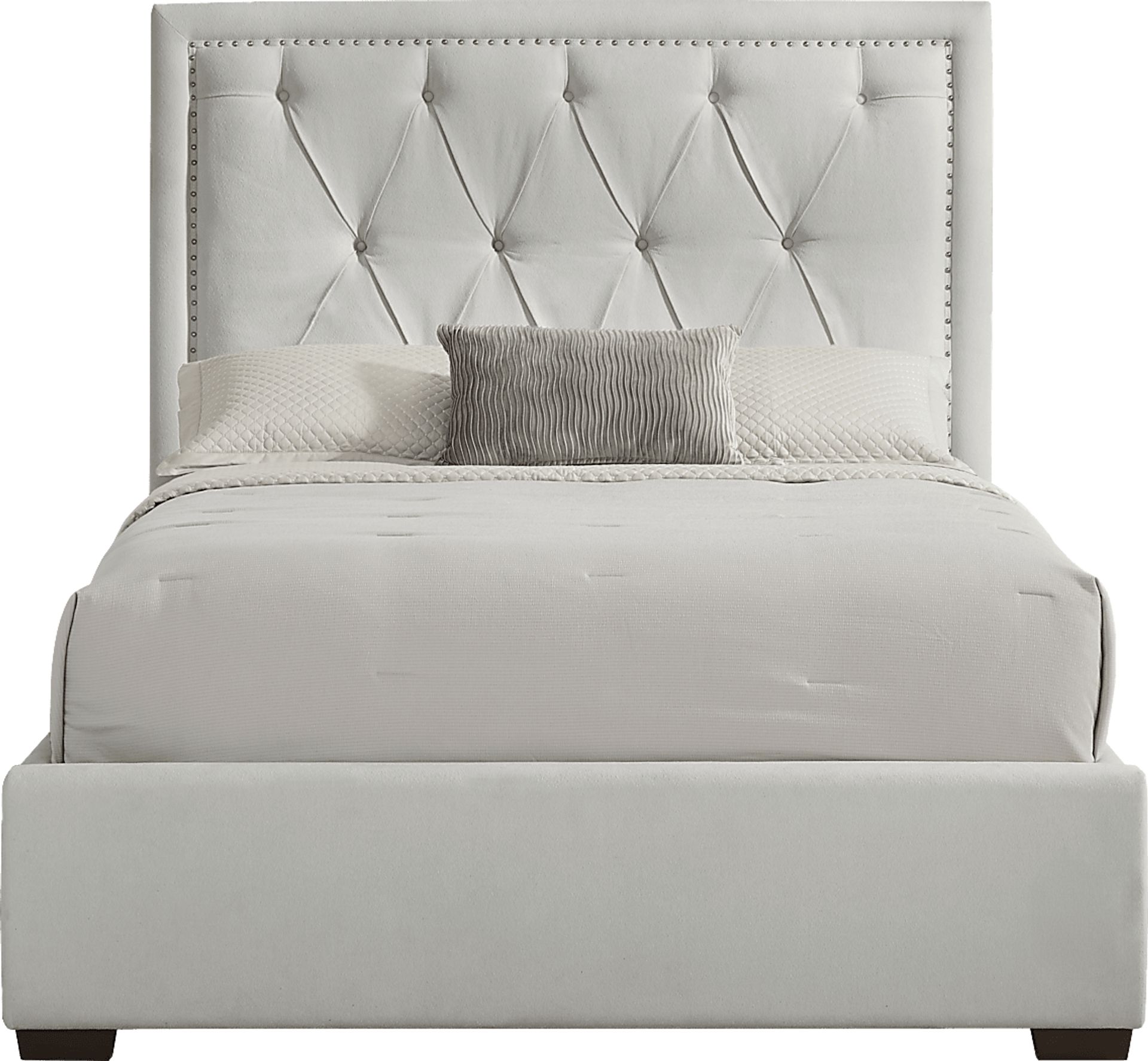 Elridge II Gray 3 Pc Queen Upholstered Bed - Image 1