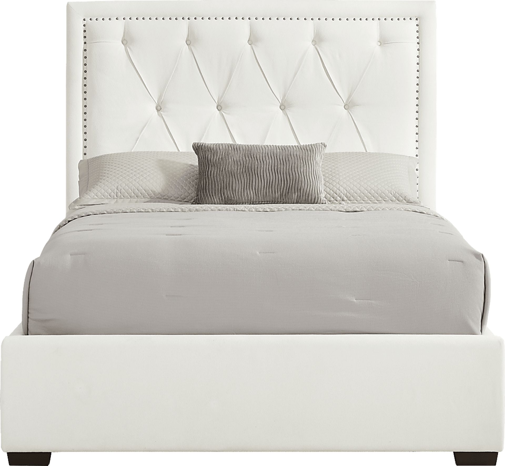 Elridge II White 3 Pc King Upholstered Bed - Image 1