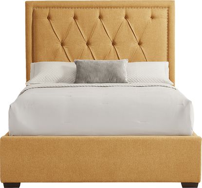 Elridge II Yellow 3 Pc King Upholstered Bed