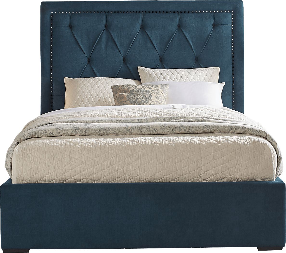 Elridge Teal 3 Pc King Upholstered Bed Rooms To Go