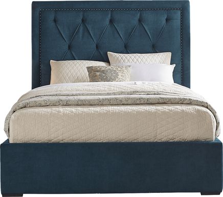 Elridge Teal 3 Pc Queen Upholstered Bed