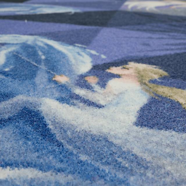 Kids Disney Elsa & Nokk Geometry Purple 8' x 10' Rug - Thumbnail - Image 3