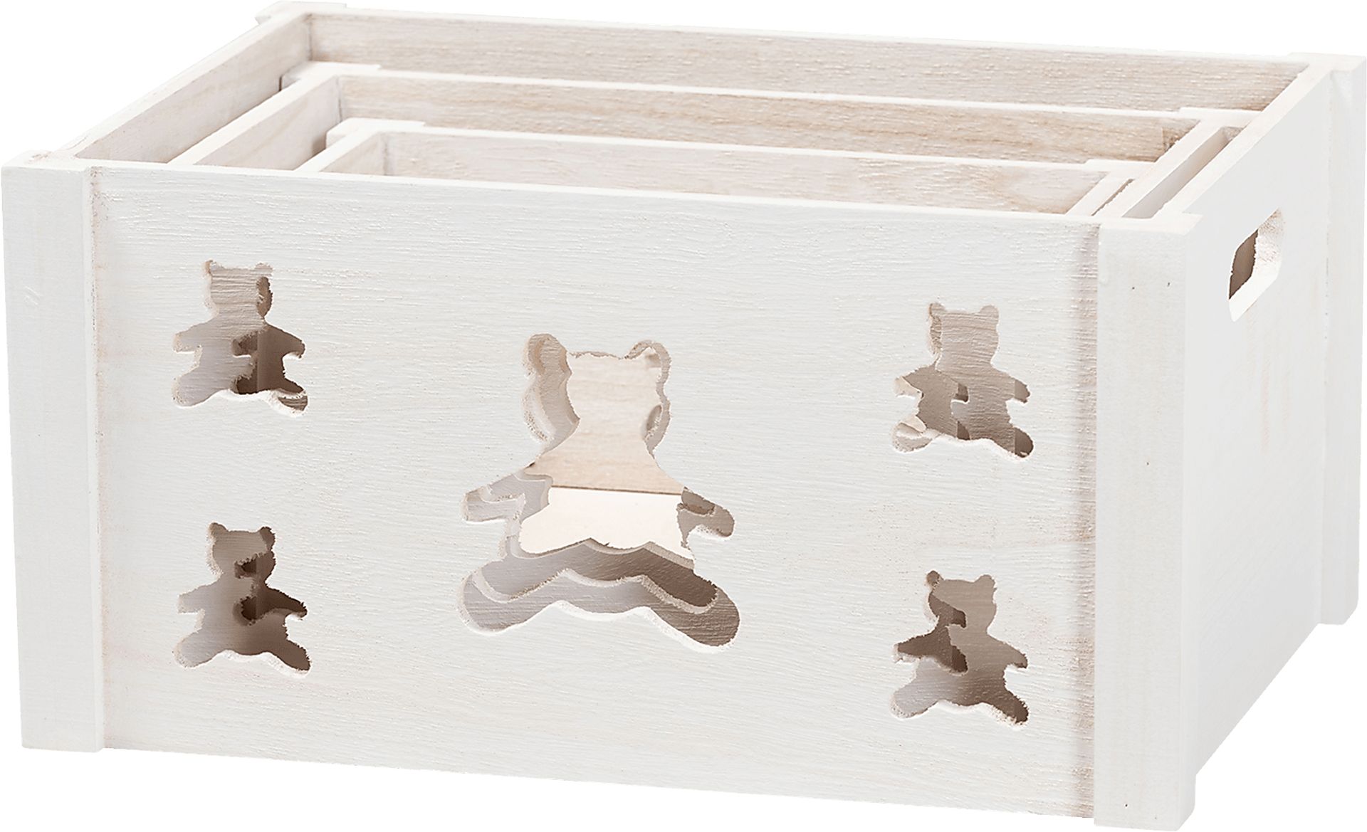 Elsage White Crate, Set of 3 - Image 2
