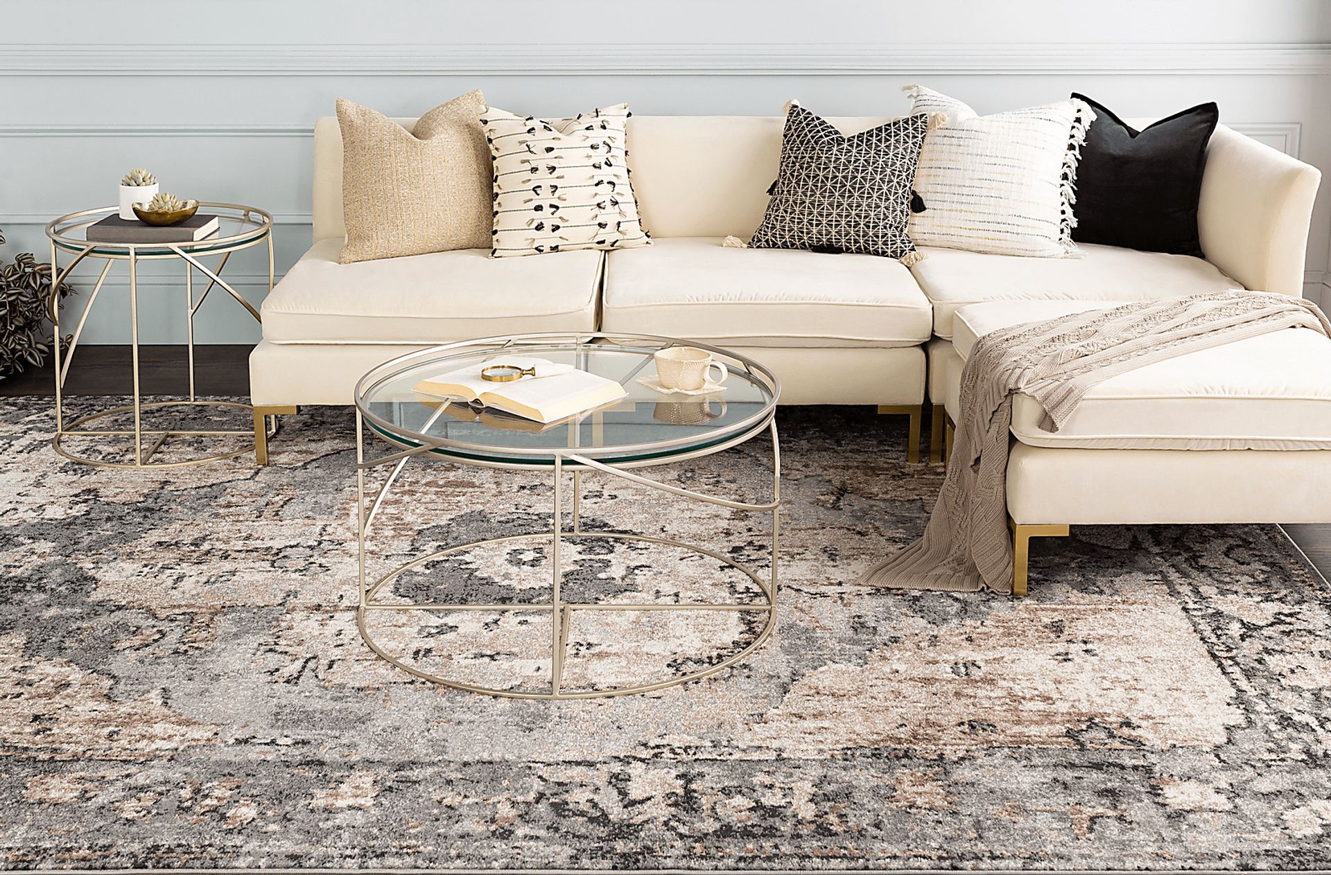 Elseina I Charcoal 5'3 x 7'3 Rug - Image 3