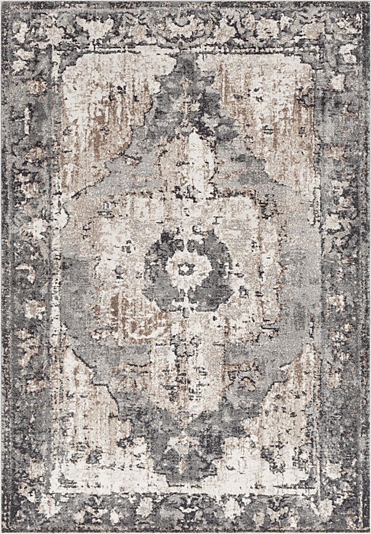 Elseina I Charcoal 5'3 x 7'3 Rug