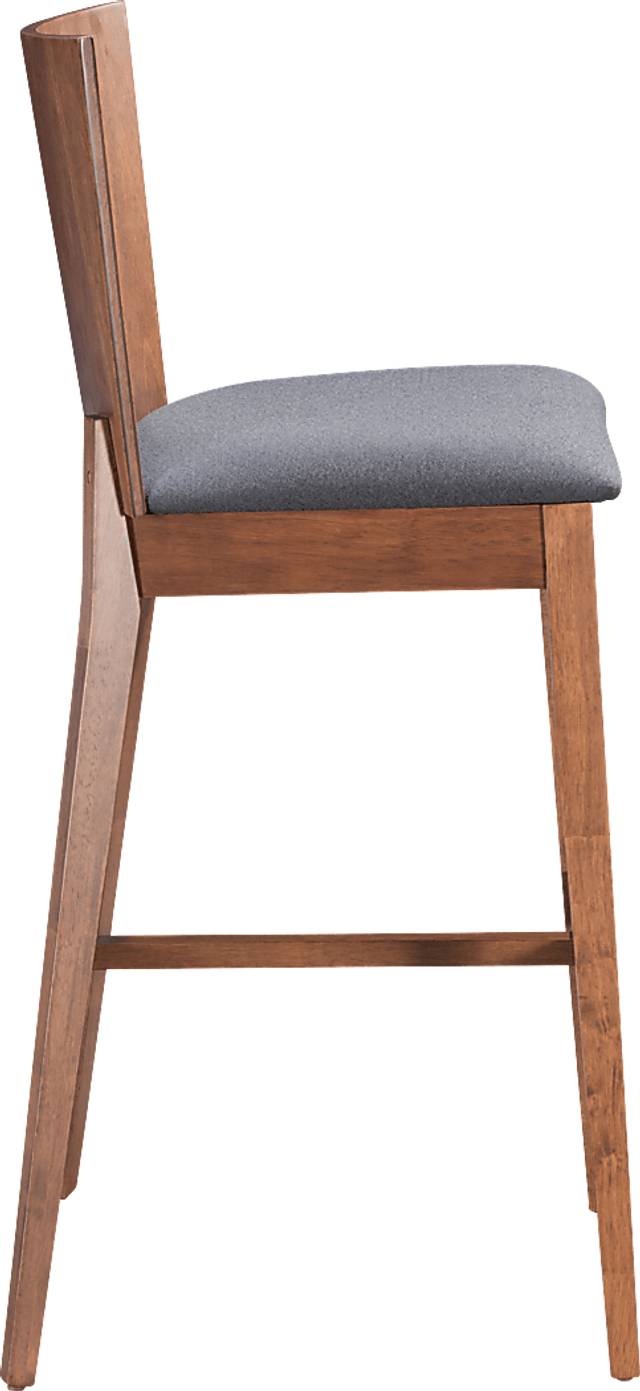 Elsepth Walnut Barstool, Set of 2 - Thumbnail - Image 2