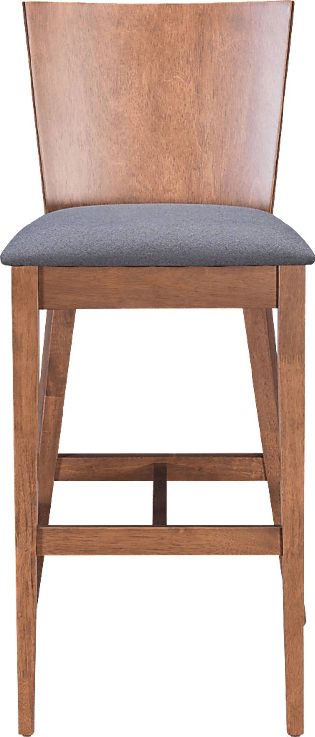 Elsepth Walnut Barstool, Set of 2 - Thumbnail - Image 3