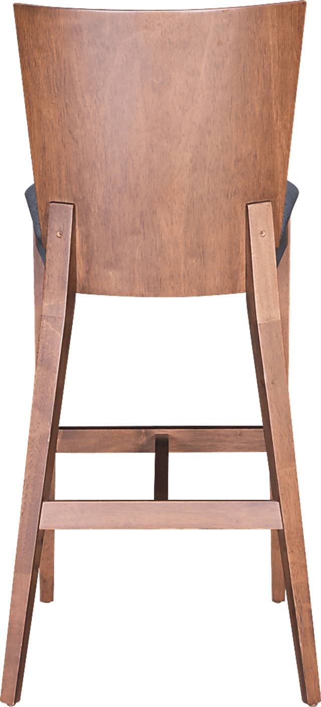 Elsepth Walnut Barstool, Set of 2 - Thumbnail - Image 4