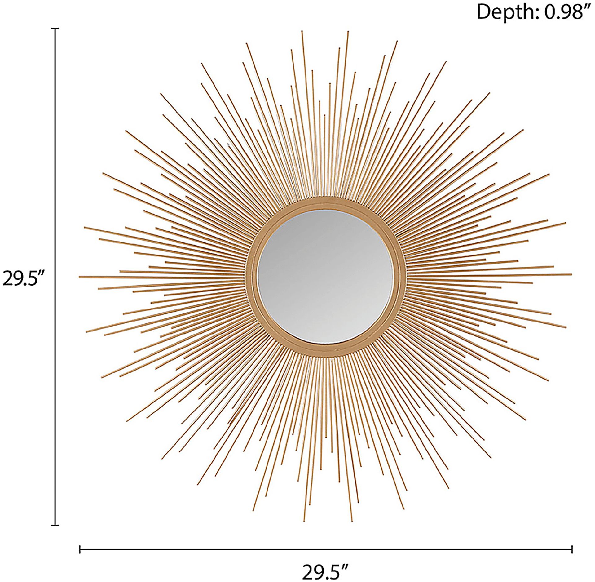 Elsereno Gold Accent Mirror - Image 2