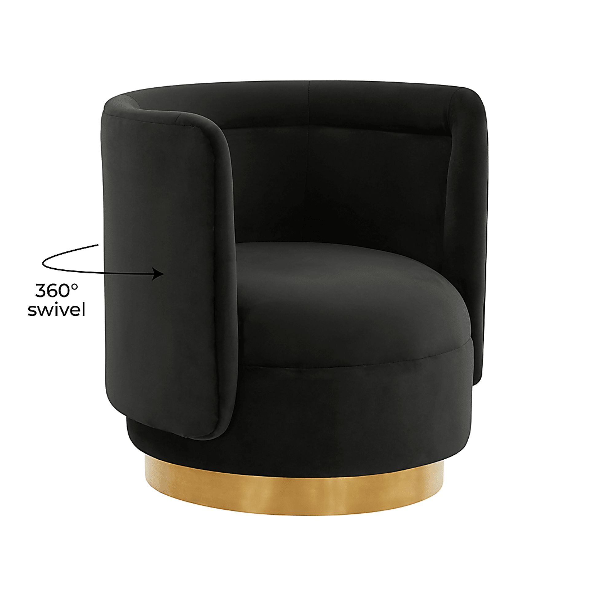 Elsey Lane Black Accent Chair - Image 5