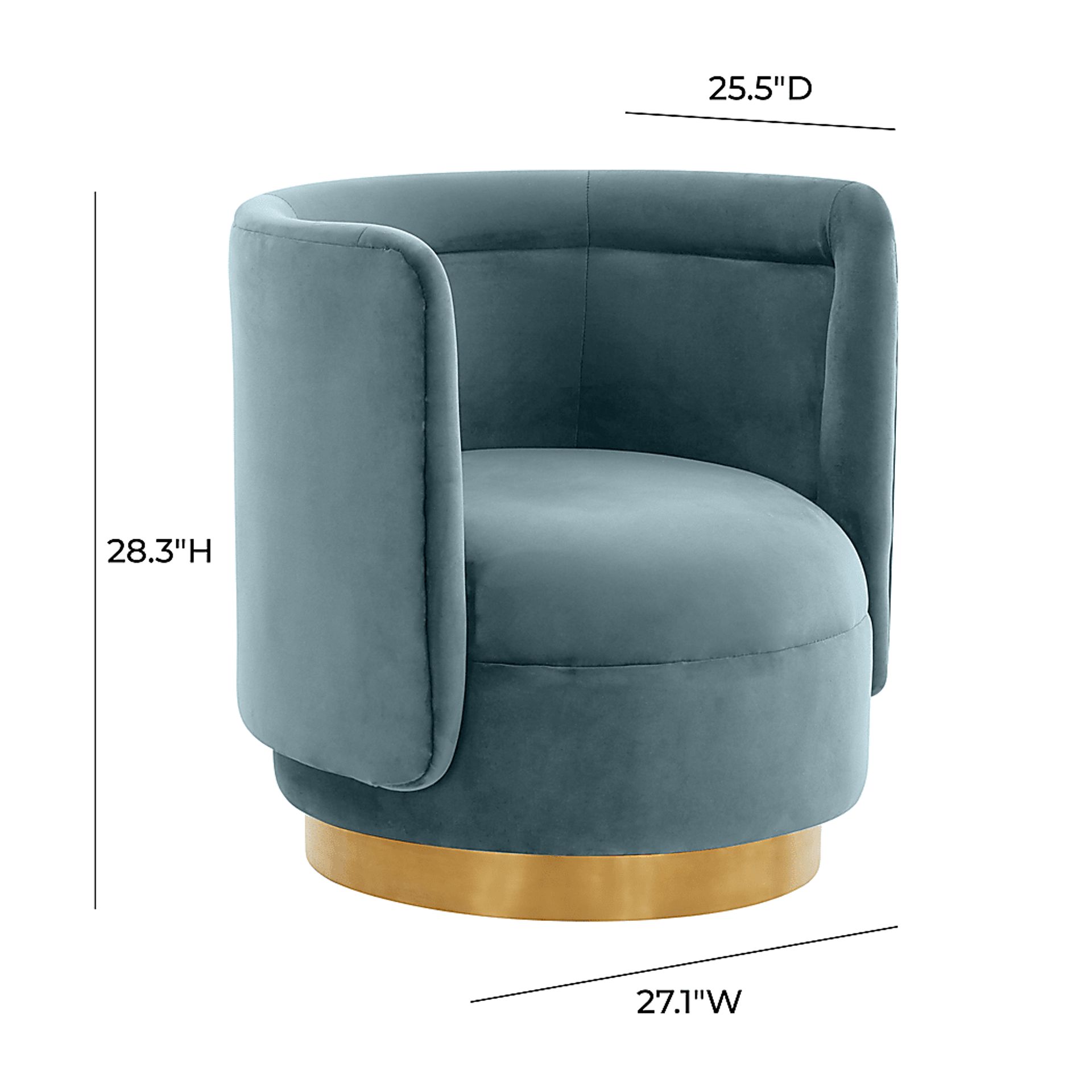 Elsey Lane Blue Accent Chair - Image 6