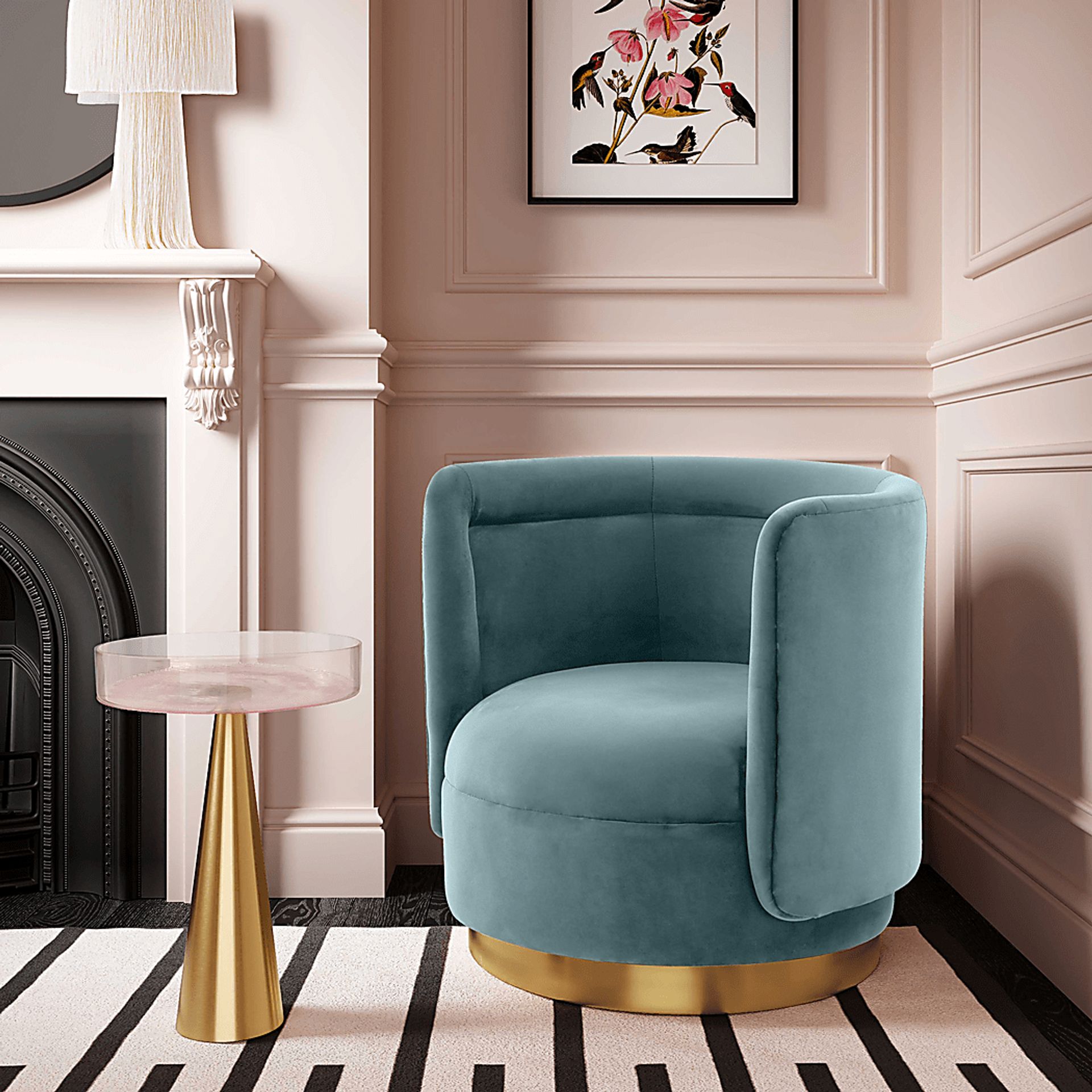 Elsey Lane Blue Accent Chair - Image 7