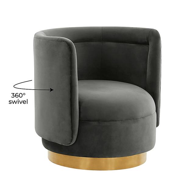 Elsey Lane Dark Gray Accent Chair - Thumbnail - Image 5