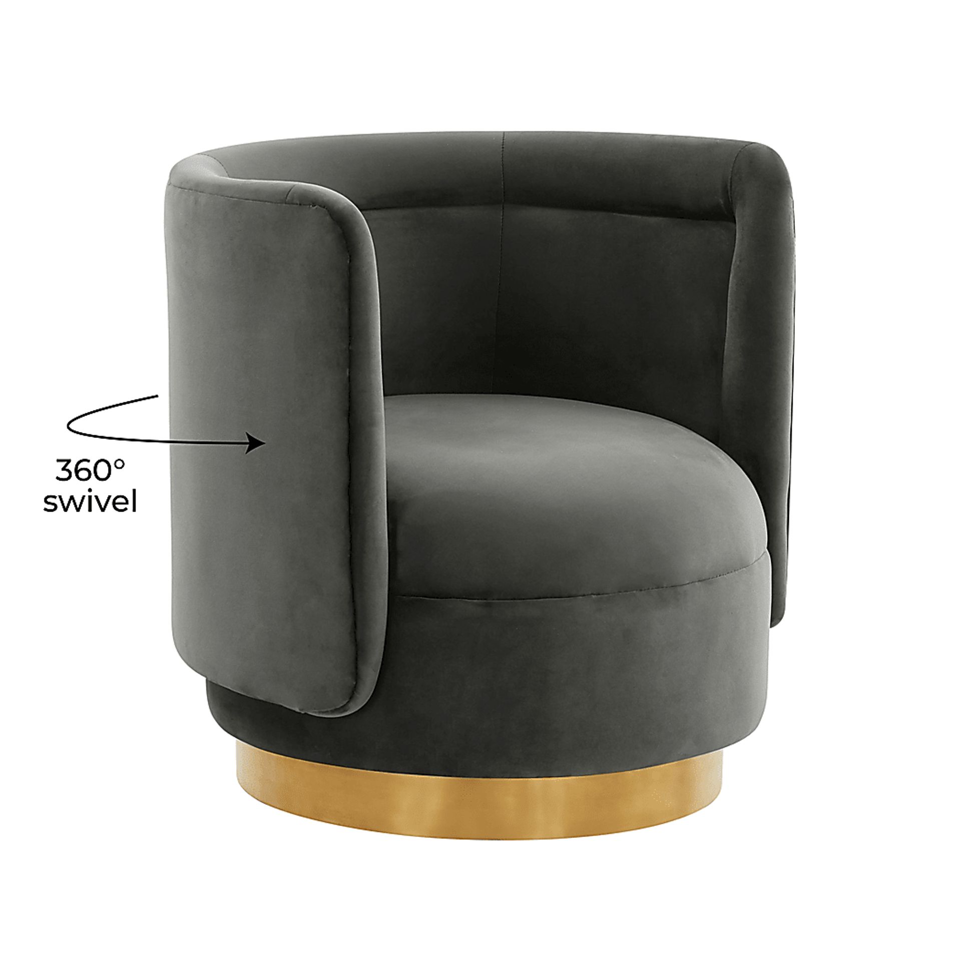 Elsey Lane Dark Gray Accent Chair - Image 5