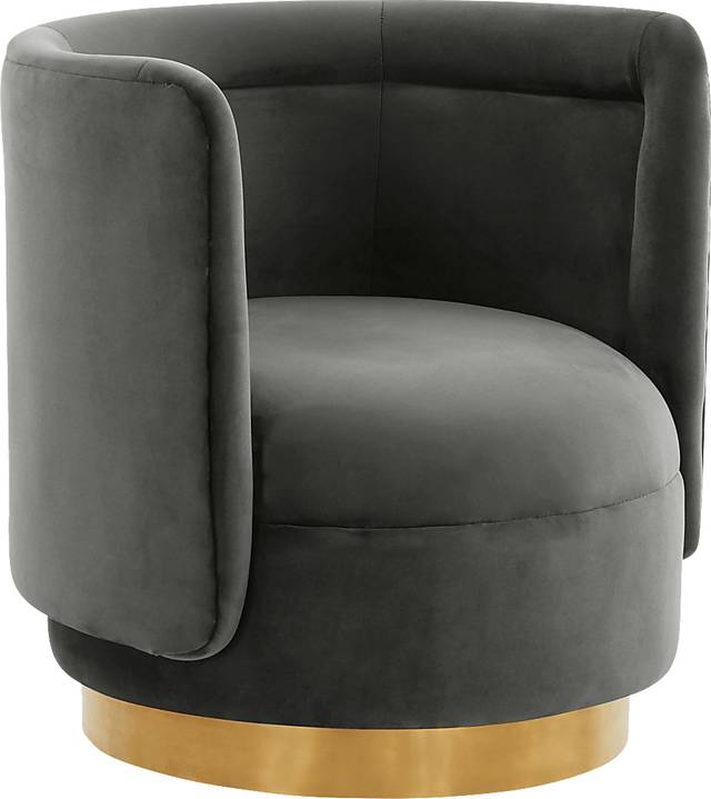 Elsey Lane Dark Gray Accent Chair - Thumbnail - Image 1
