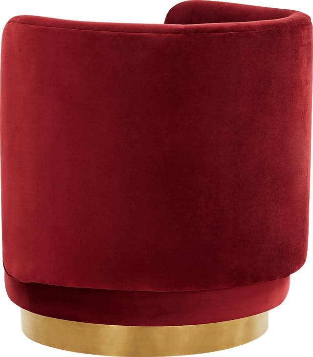 Elsey Lane Maroon Accent Chair - Thumbnail - Image 3