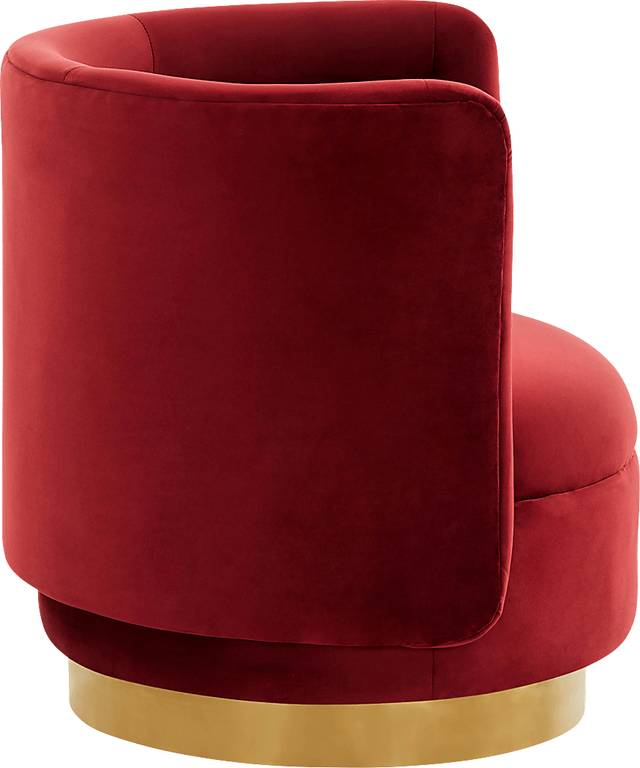 Elsey Lane Maroon Accent Chair - Thumbnail - Image 4