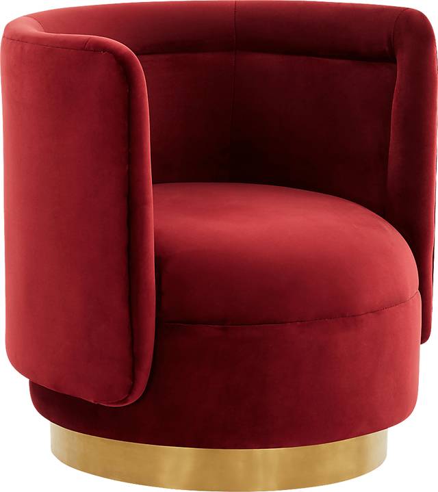 Elsey Lane Maroon Accent Chair - Thumbnail - Image 1
