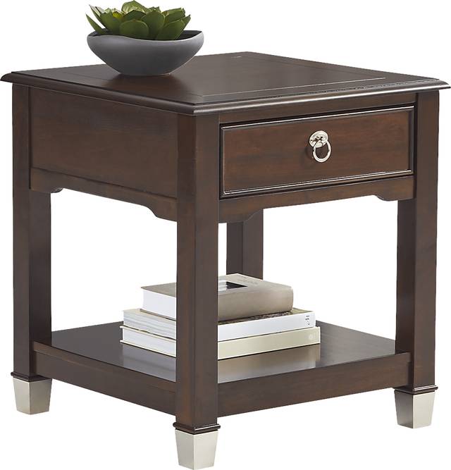 Elshan Walnut End Table - Thumbnail - Image 2