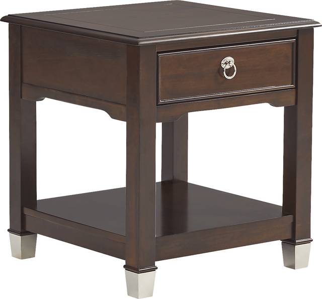 Elshan Walnut End Table - Thumbnail - Image 1