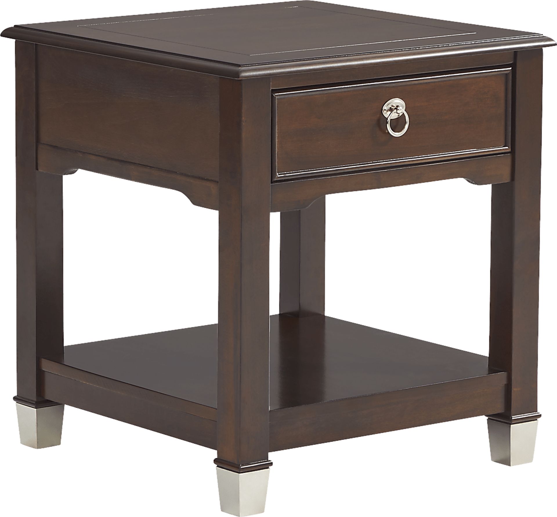 Elshan Walnut End Table - Image 1