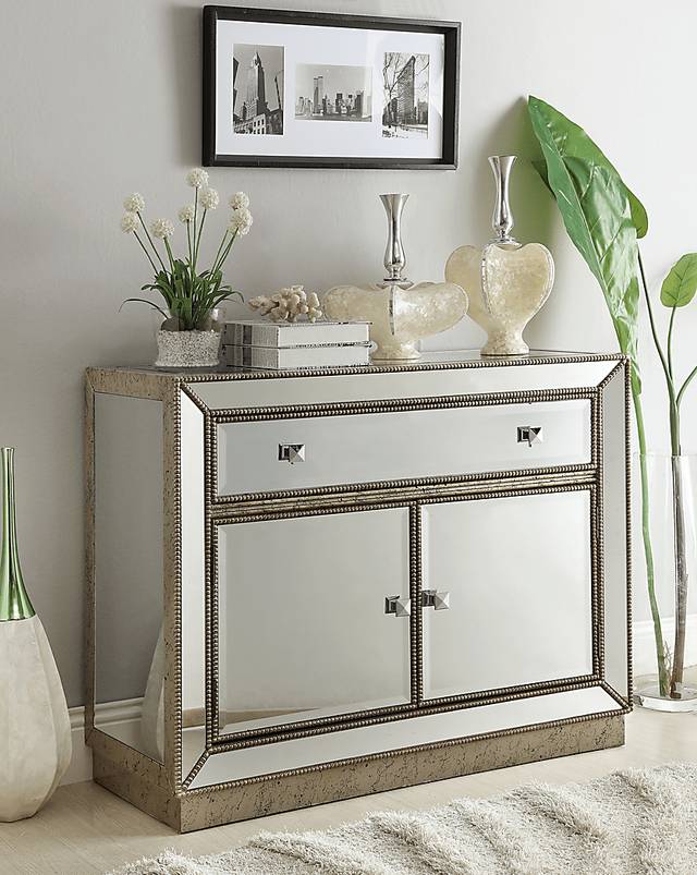 Elsinore Champagne Accent Cabinet - Thumbnail - Image 2