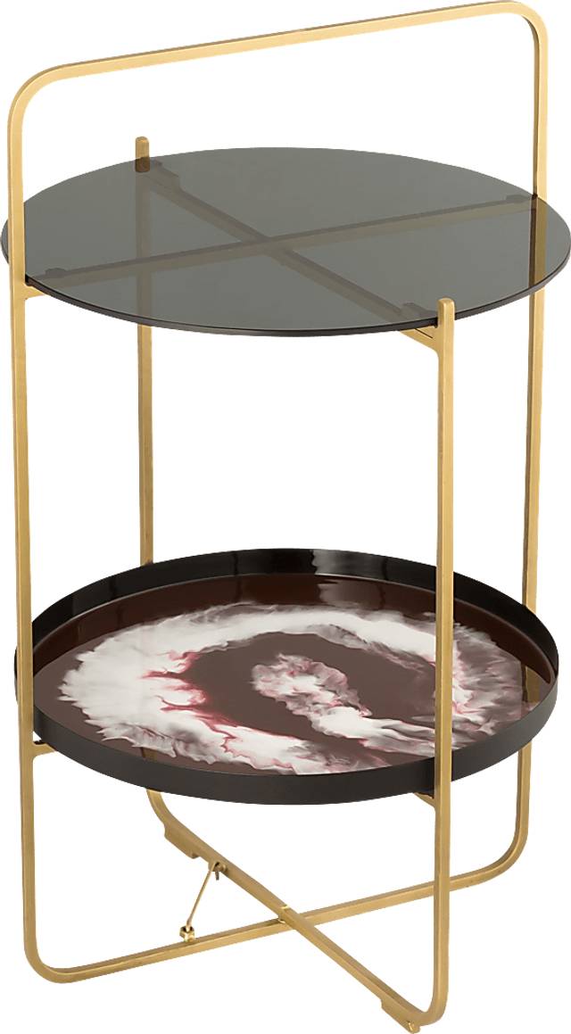 Elstella Purple Accent Table - Thumbnail - Image 1