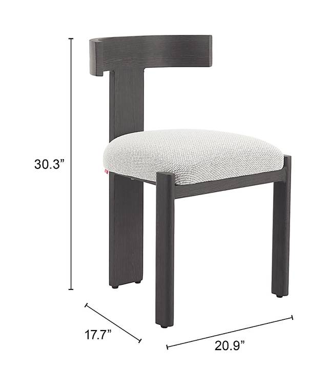 Eludora Beige Dining Chair - Thumbnail - Image 2