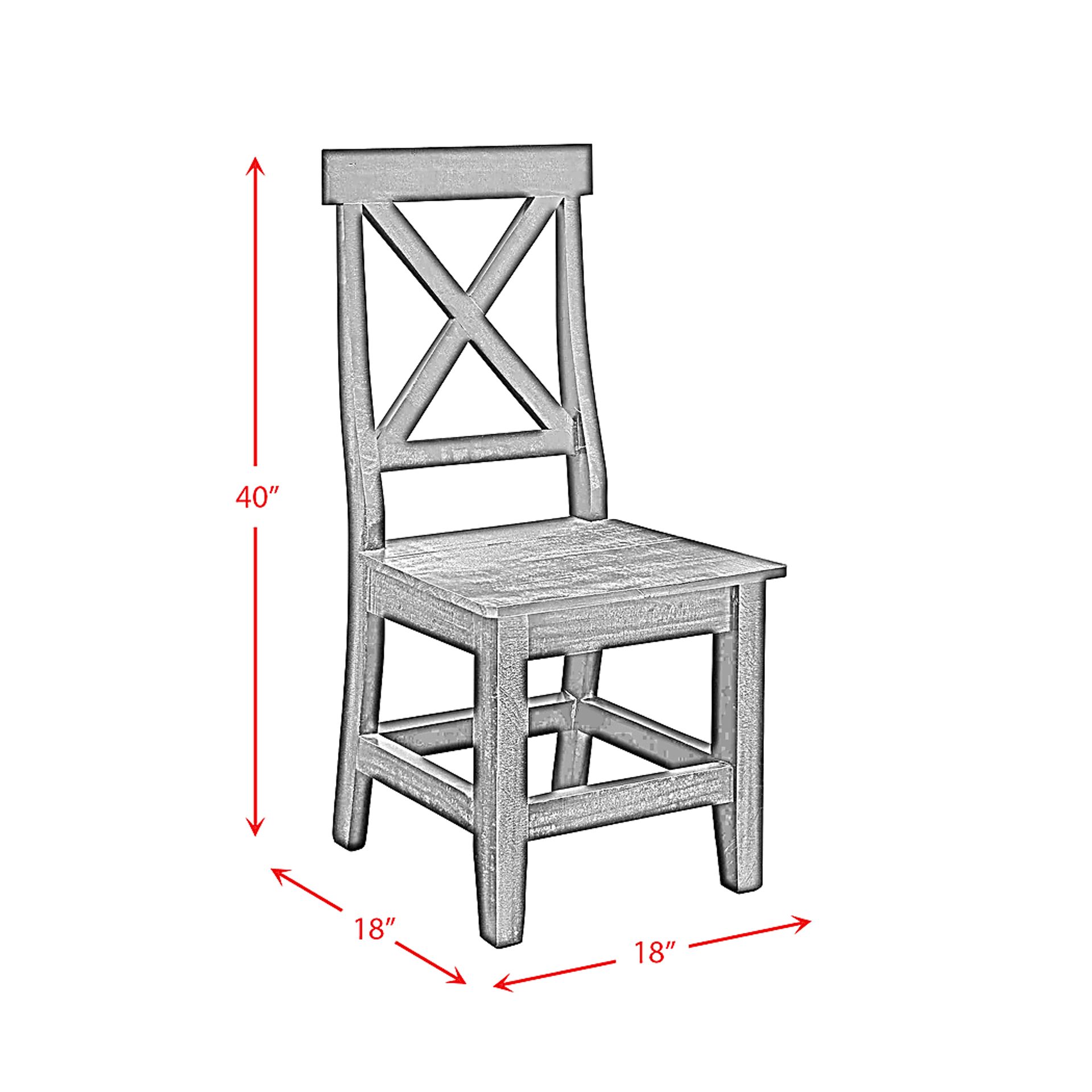 Eluria White Side Chair, Set of 2 - Image 10