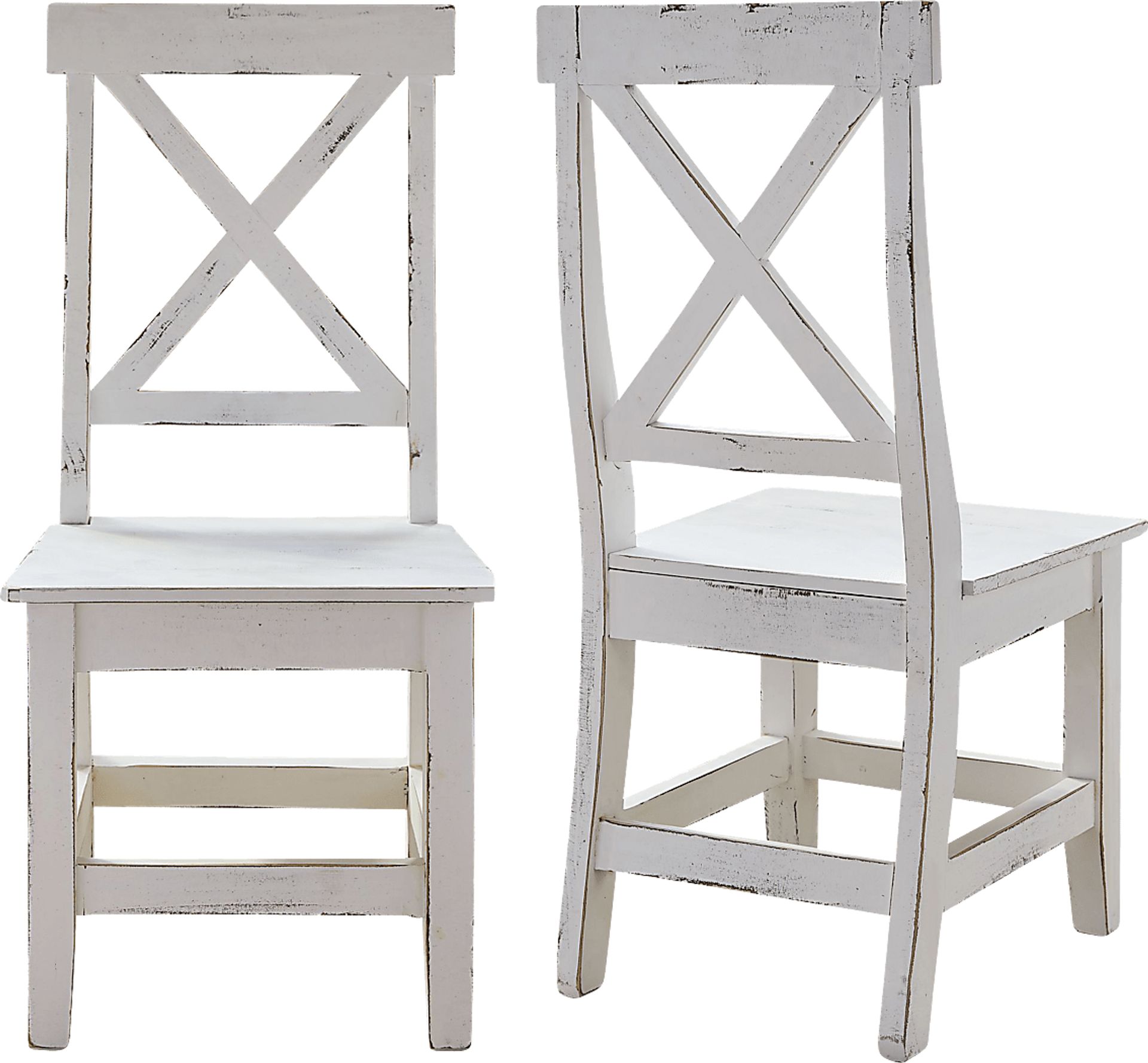 Eluria White Side Chair, Set of 2 - Image 1