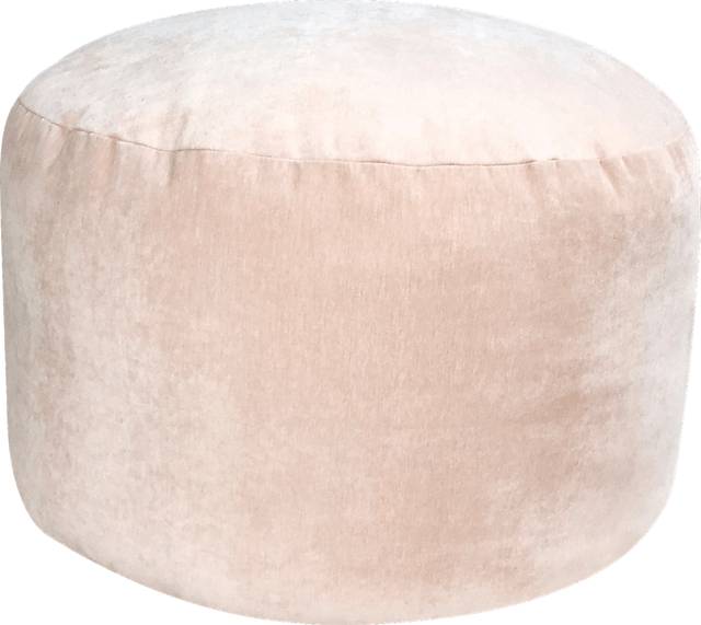 Elva Pink Round Pouf - Thumbnail - Image 1