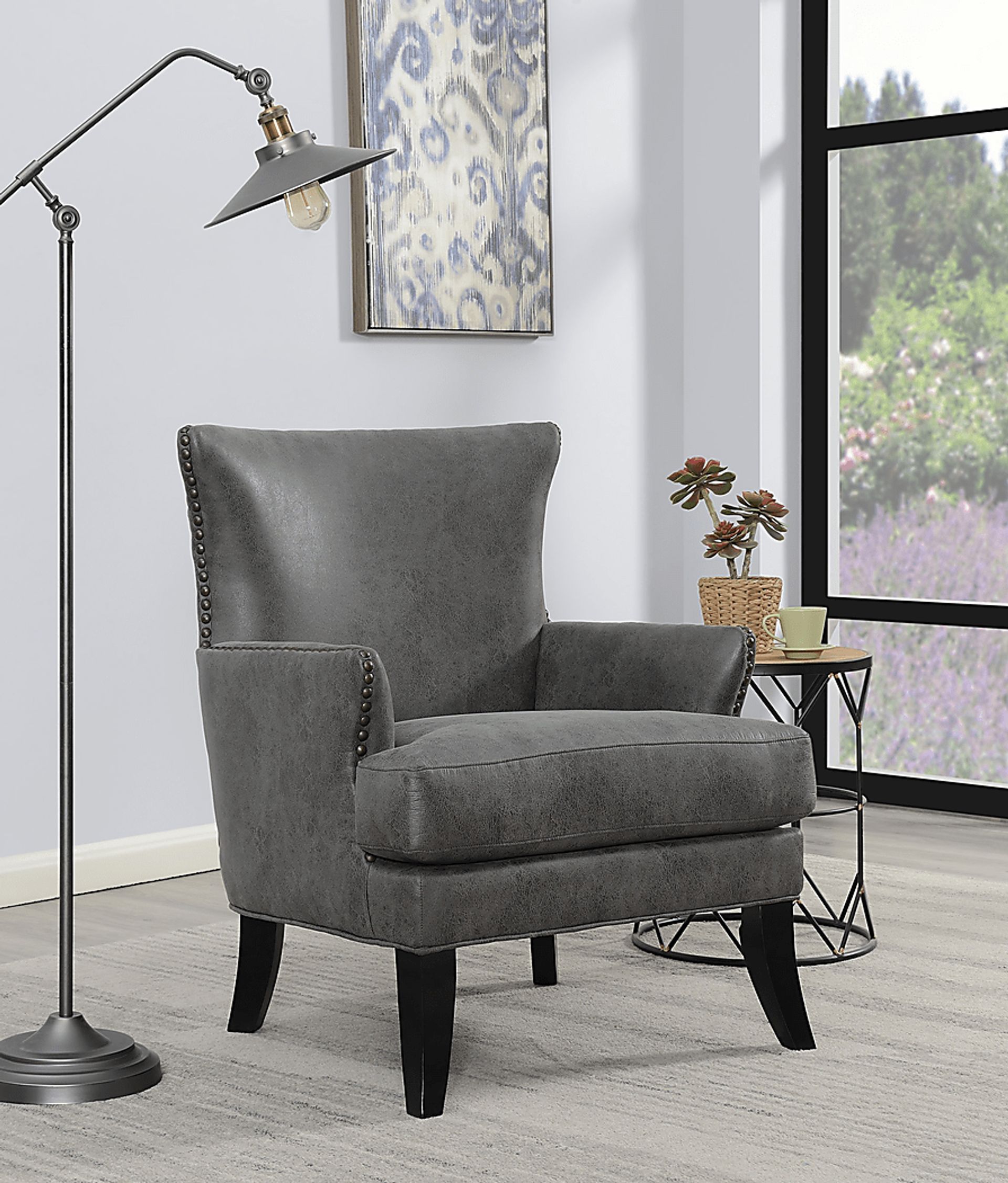 Elvedon Charcoal Accent Chair - Image 6