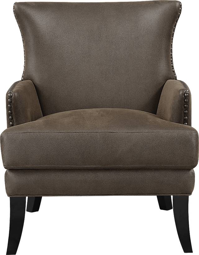 Elvedon Dark Brown Accent Chair - Thumbnail - Image 2