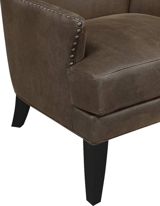 Elvedon Dark Brown Accent Chair - Thumbnail - Image 5