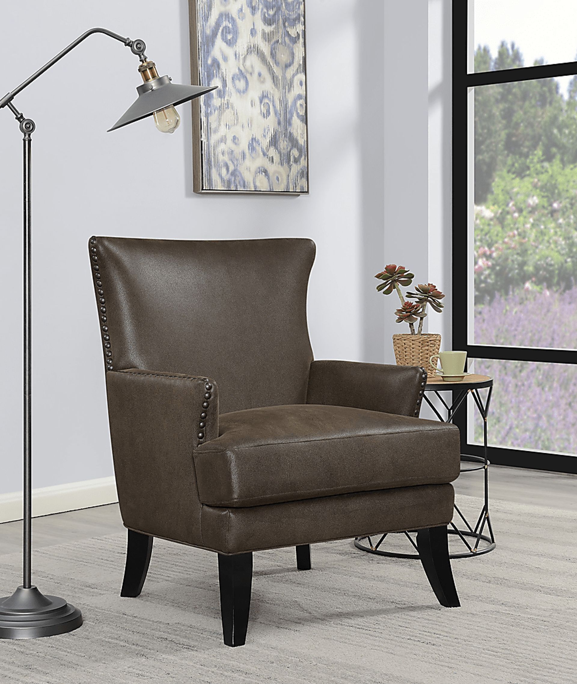 Elvedon Dark Brown Accent Chair - Image 6