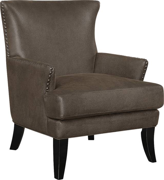 Elvedon Dark Brown Accent Chair - Thumbnail - Image 1