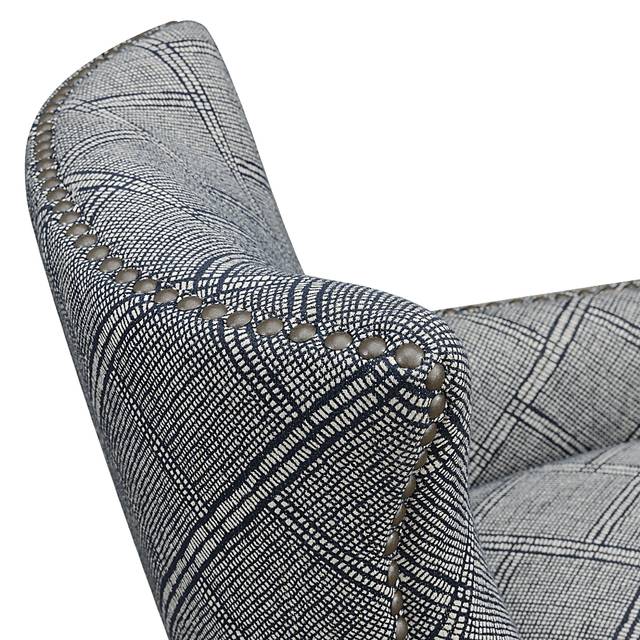 Elvedon Indigo Accent Chair - Thumbnail - Image 4