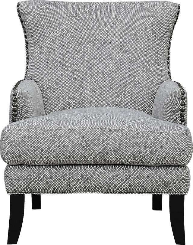 Elvedon Light Gray Accent Chair - Thumbnail - Image 2