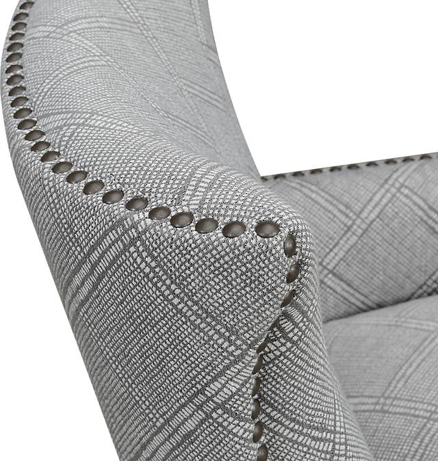 Elvedon Light Gray Accent Chair - Thumbnail - Image 5