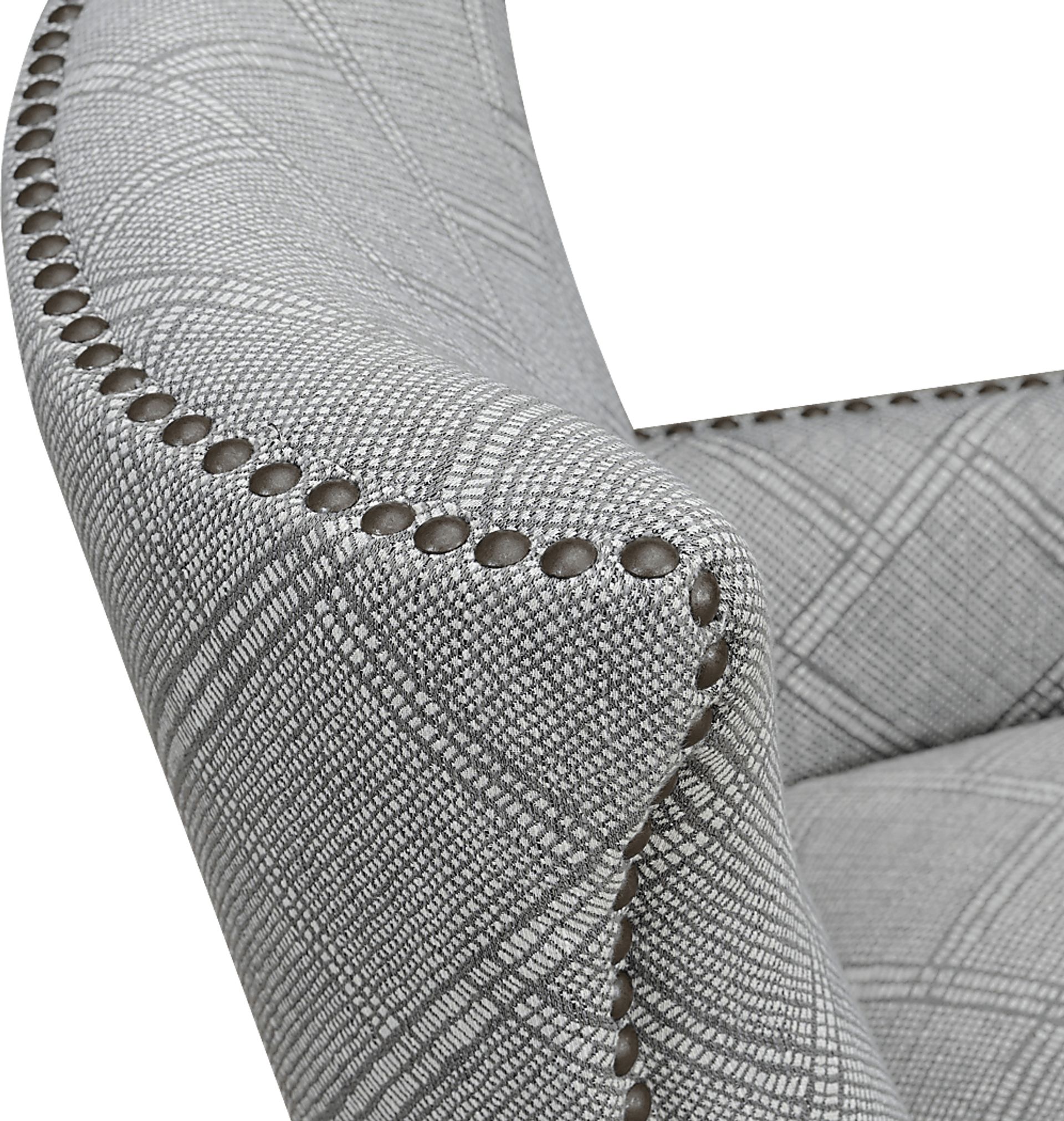 Elvedon Light Gray Accent Chair - Image 5