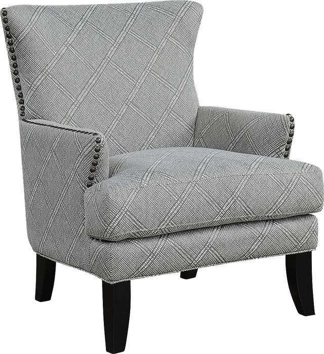 Elvedon Light Gray Accent Chair - Thumbnail - Image 1