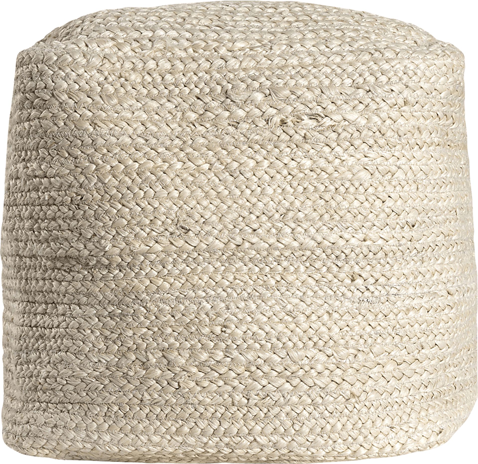 Elviation Ivory Pouf - Image 1