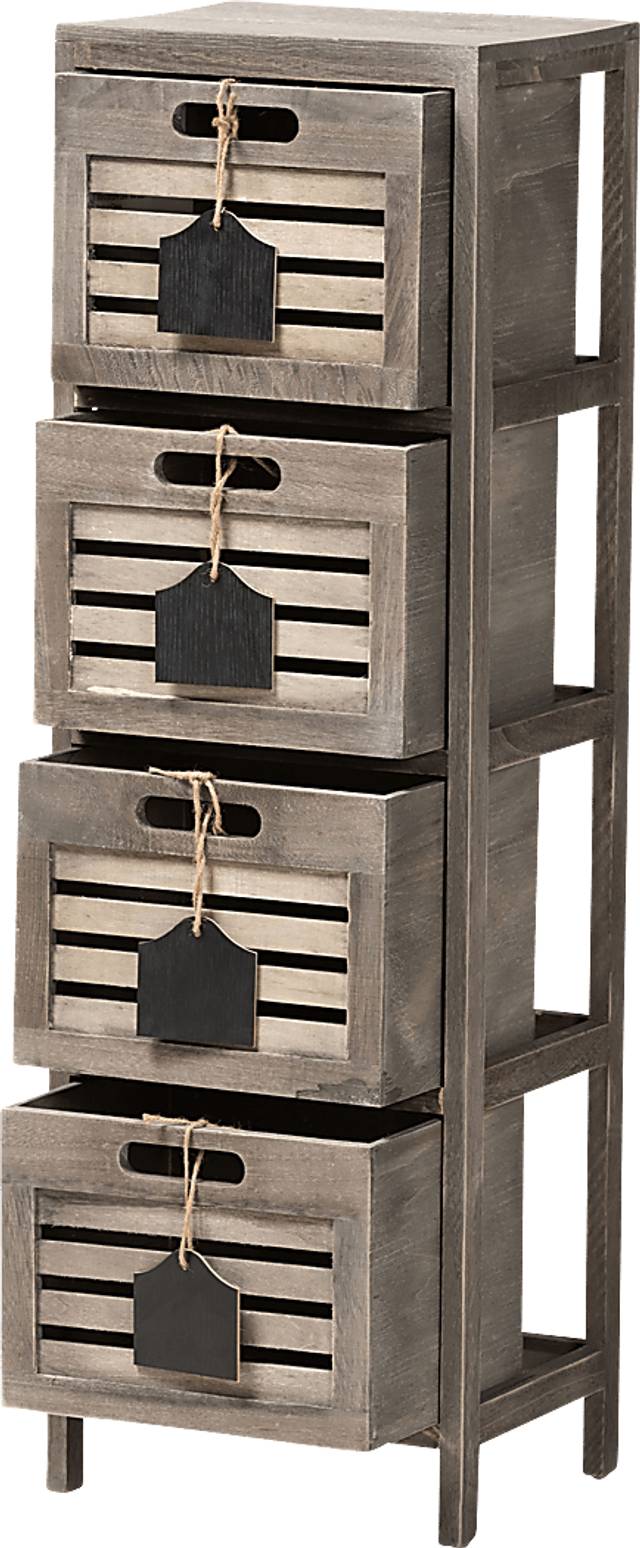 Elvol Gray Small Accent Cabinet - Thumbnail - Image 2