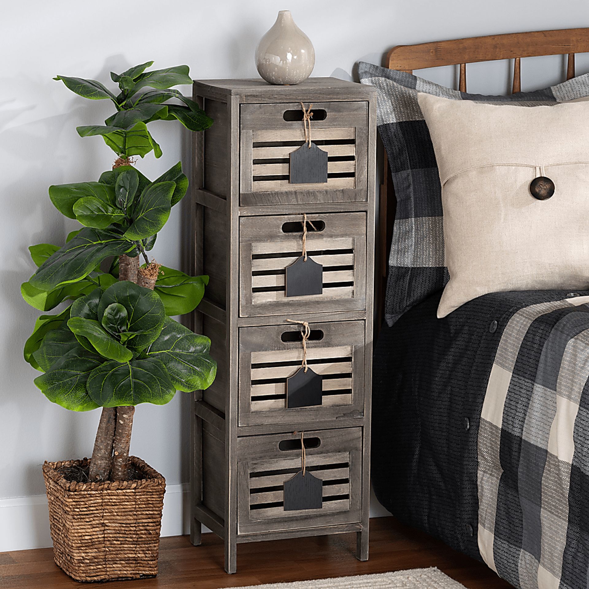 Elvol Gray Small Accent Cabinet - Image 6