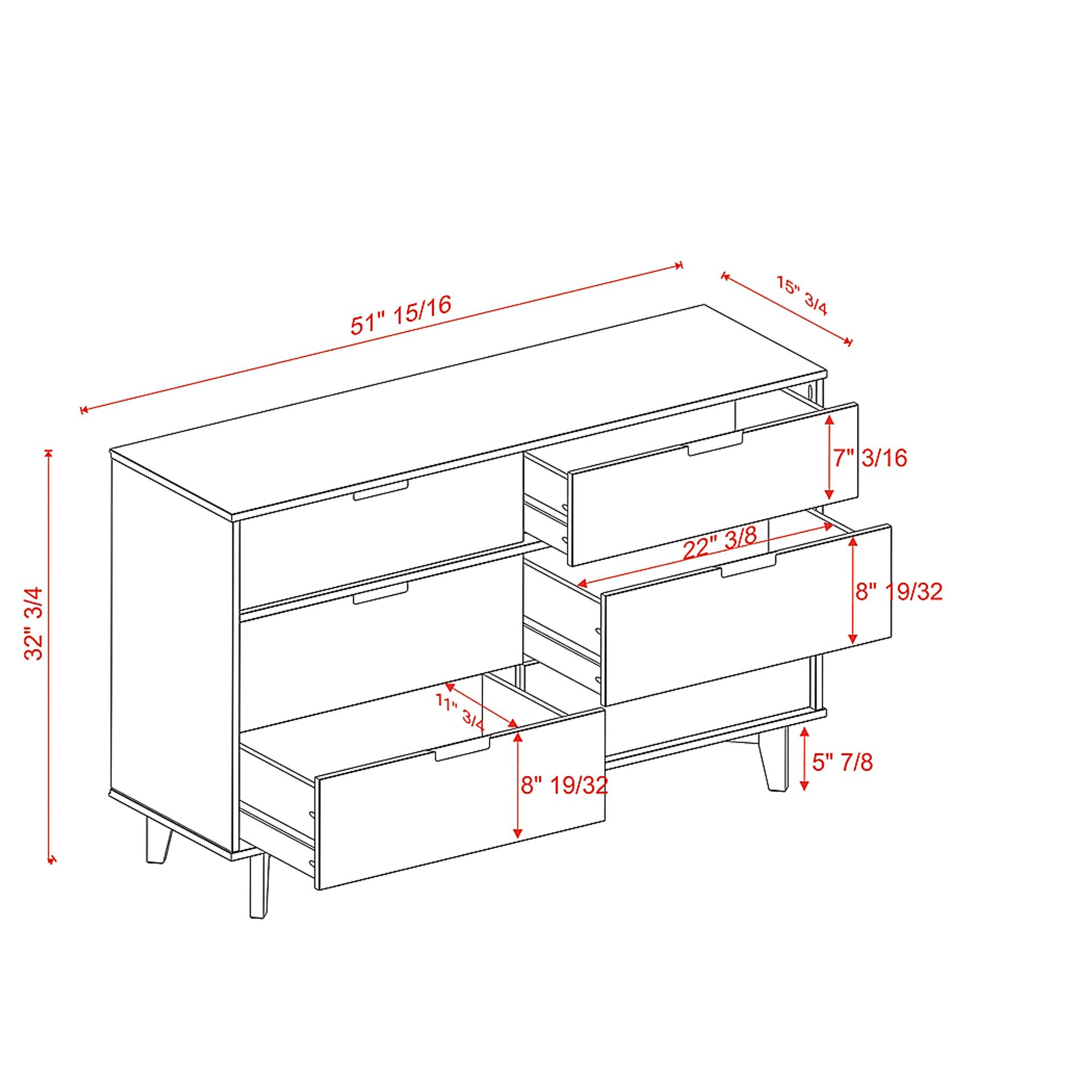 Elwayne Brown Dresser - Image 4