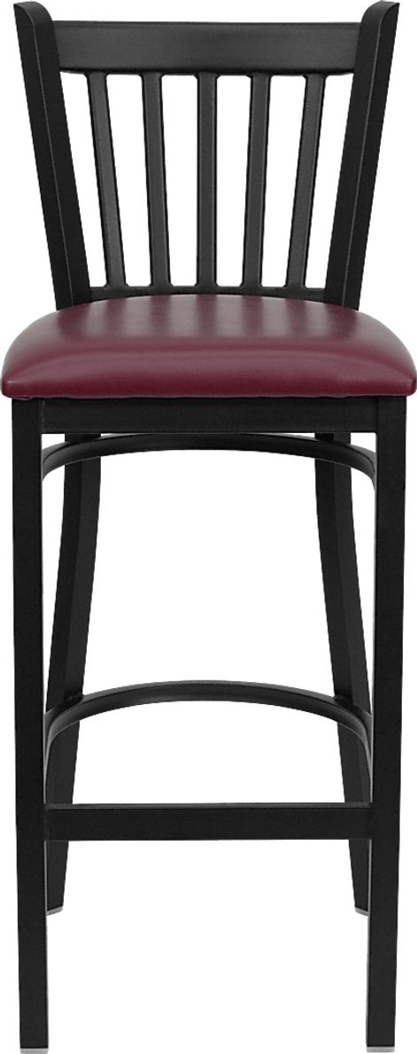 Elwood Burgundy Barstool