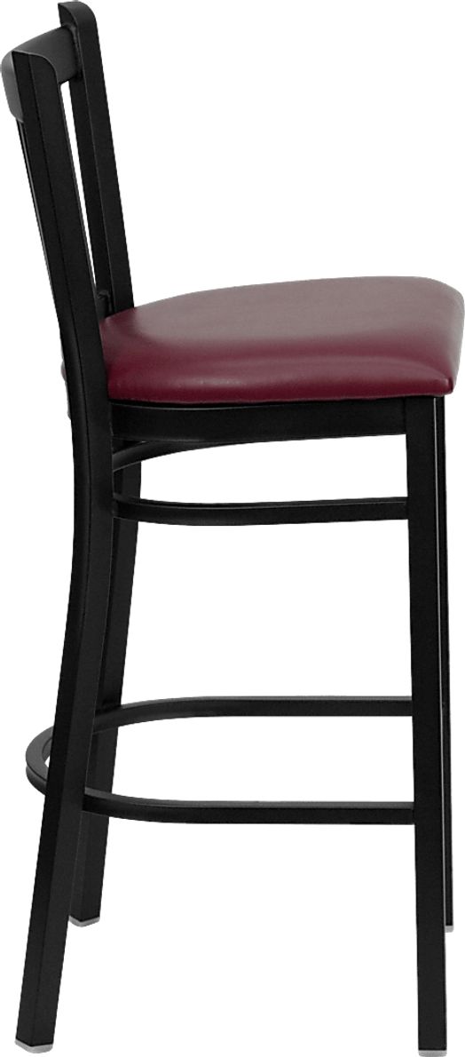 Elwood Burgundy Barstool