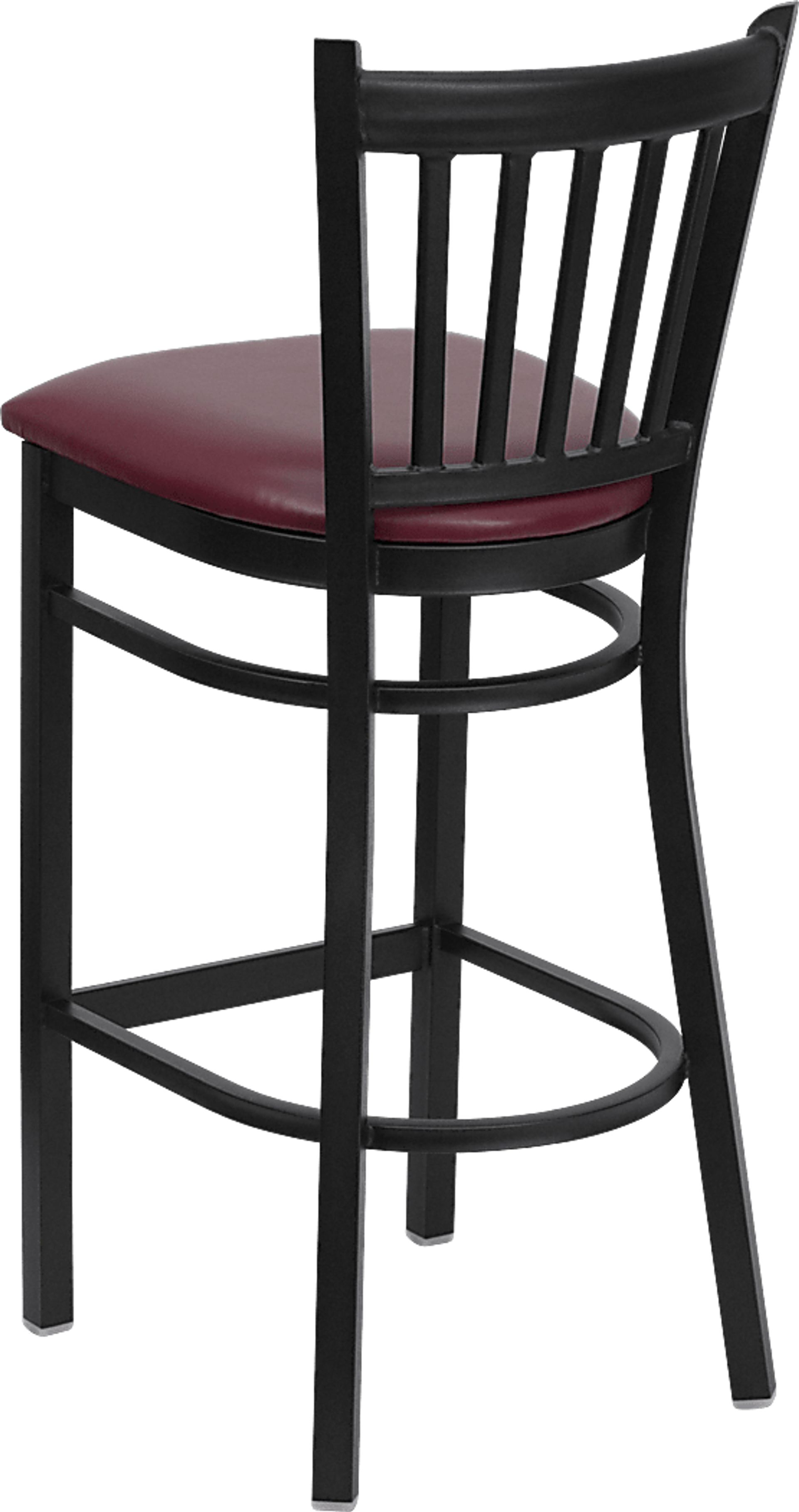 Elwood Burgundy Barstool - Image 4