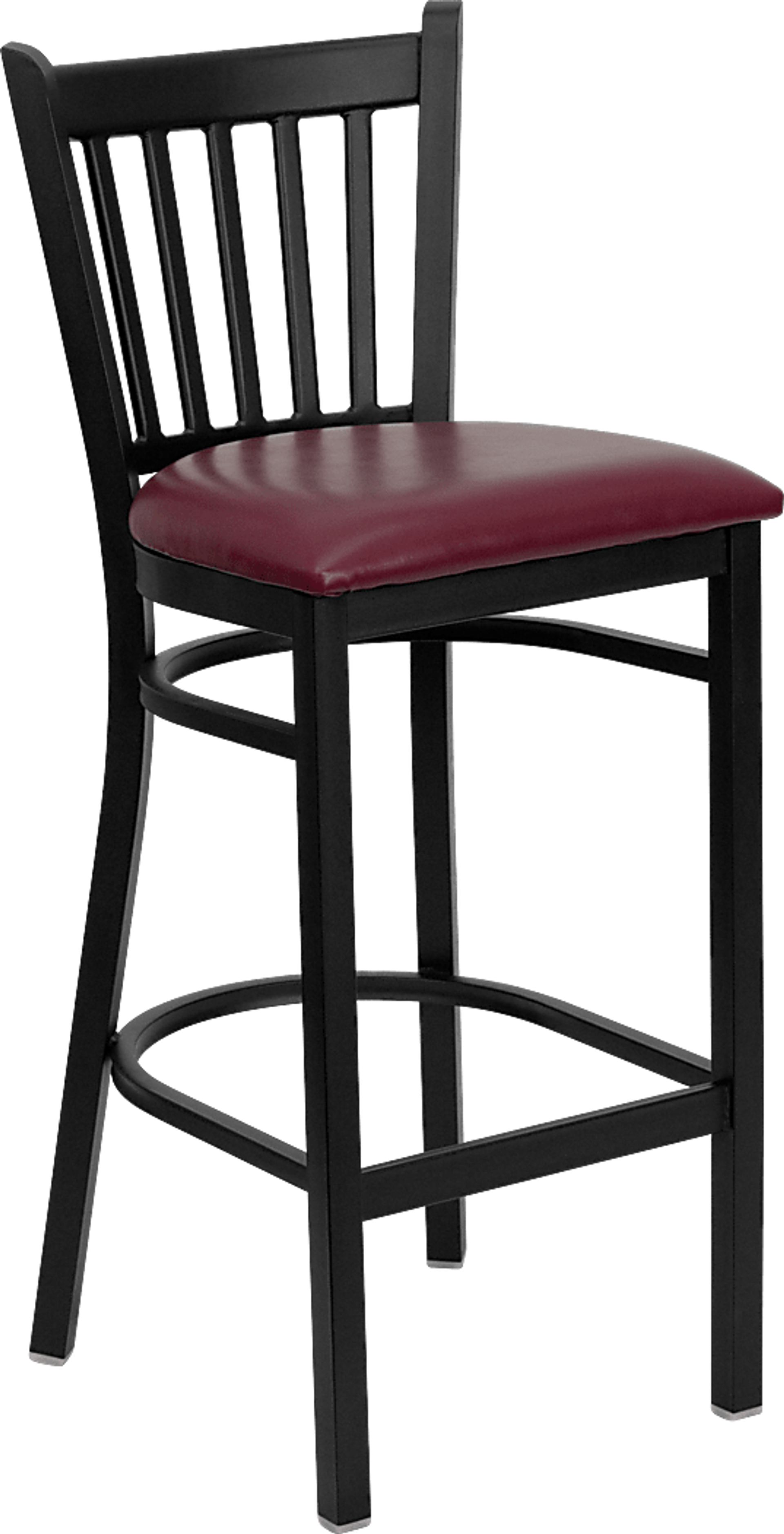 Elwood Burgundy Barstool - Image 1